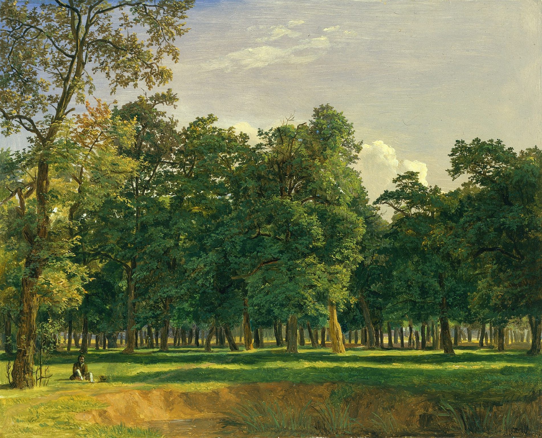 Prater Landscape, painting by Ferdinand Georg Waldmüller, c. 1831