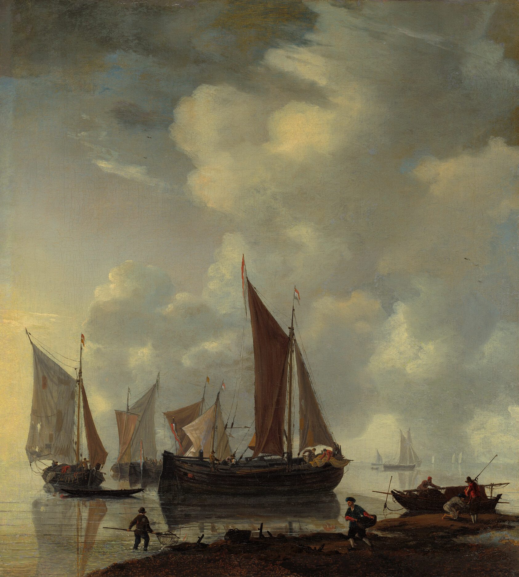 Coast Scene, painting by Reinier Nooms, called Zeeman, c. 1655