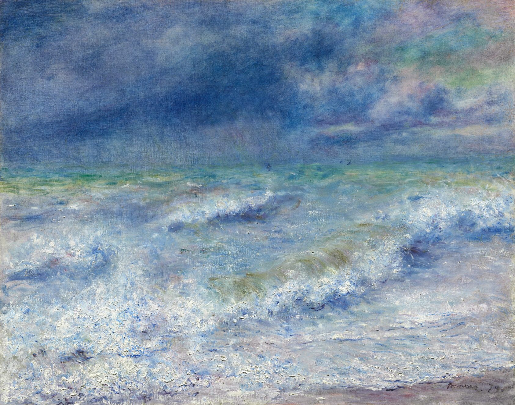 Seascape, painting by Pierre-Auguste Renoir, 1879
