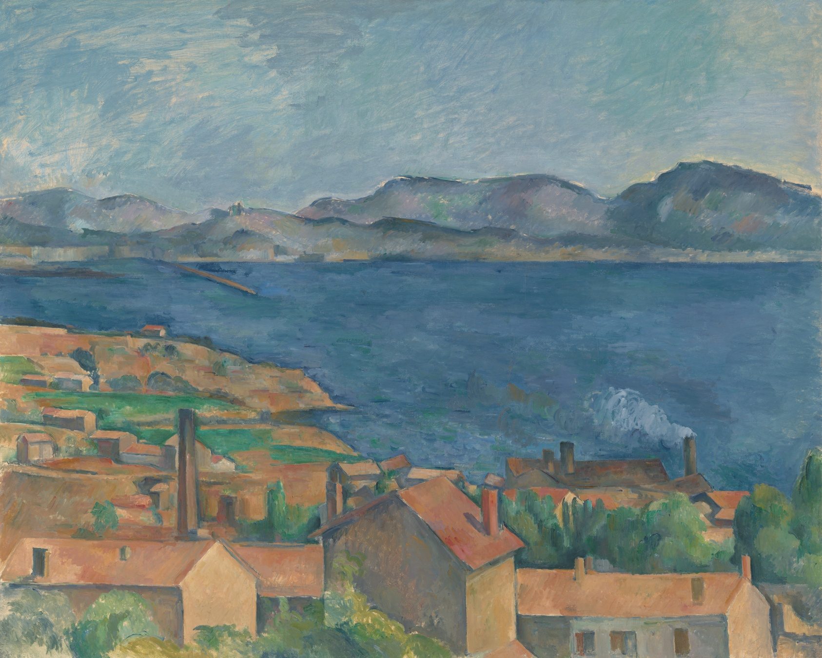 The Bay of Marseille, Seen from L'Estaque, painting by Paul Cezanne, c. 1885
