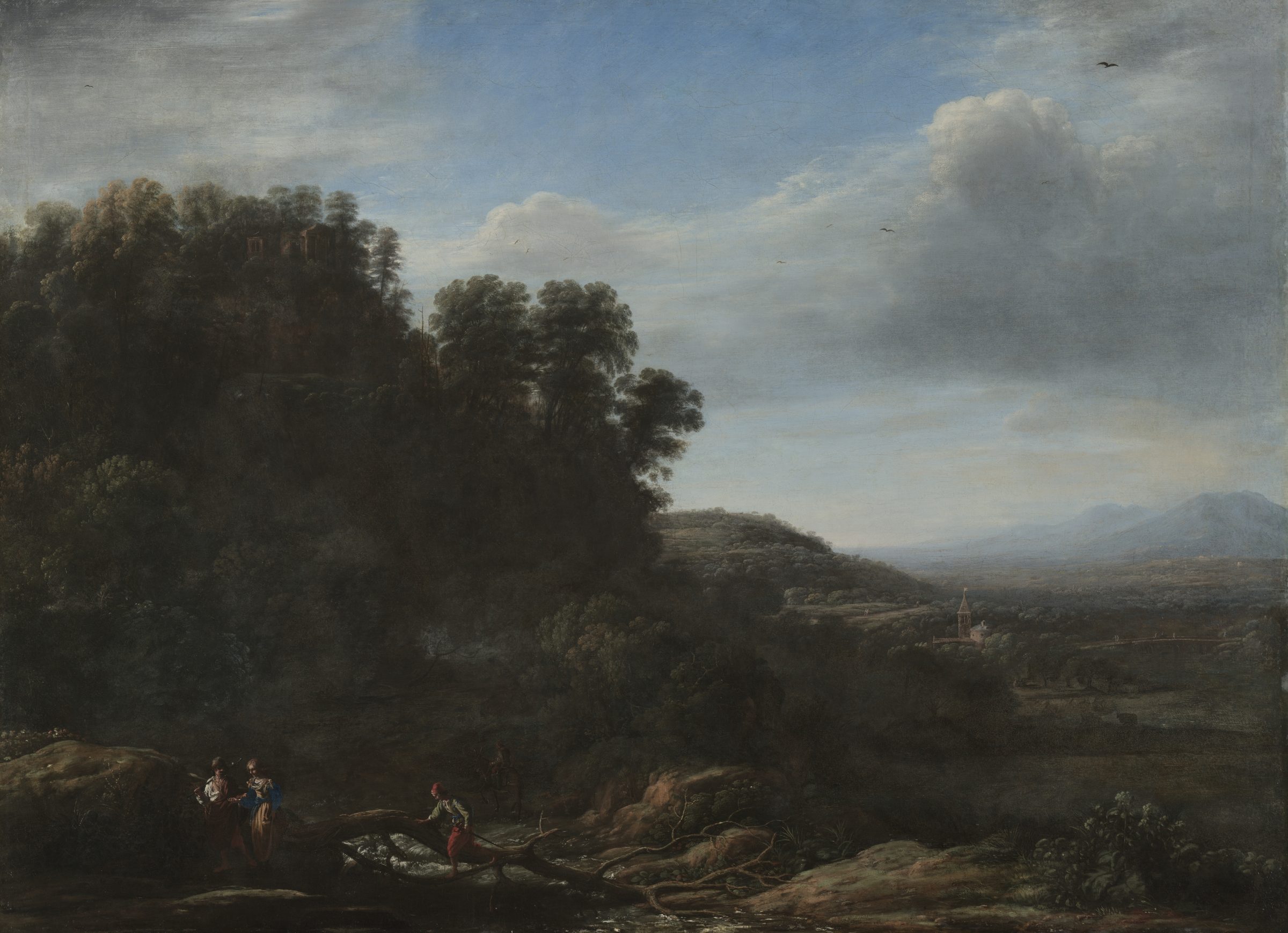 Italian Landscape, painting by Claude Lorrain, c. 1630