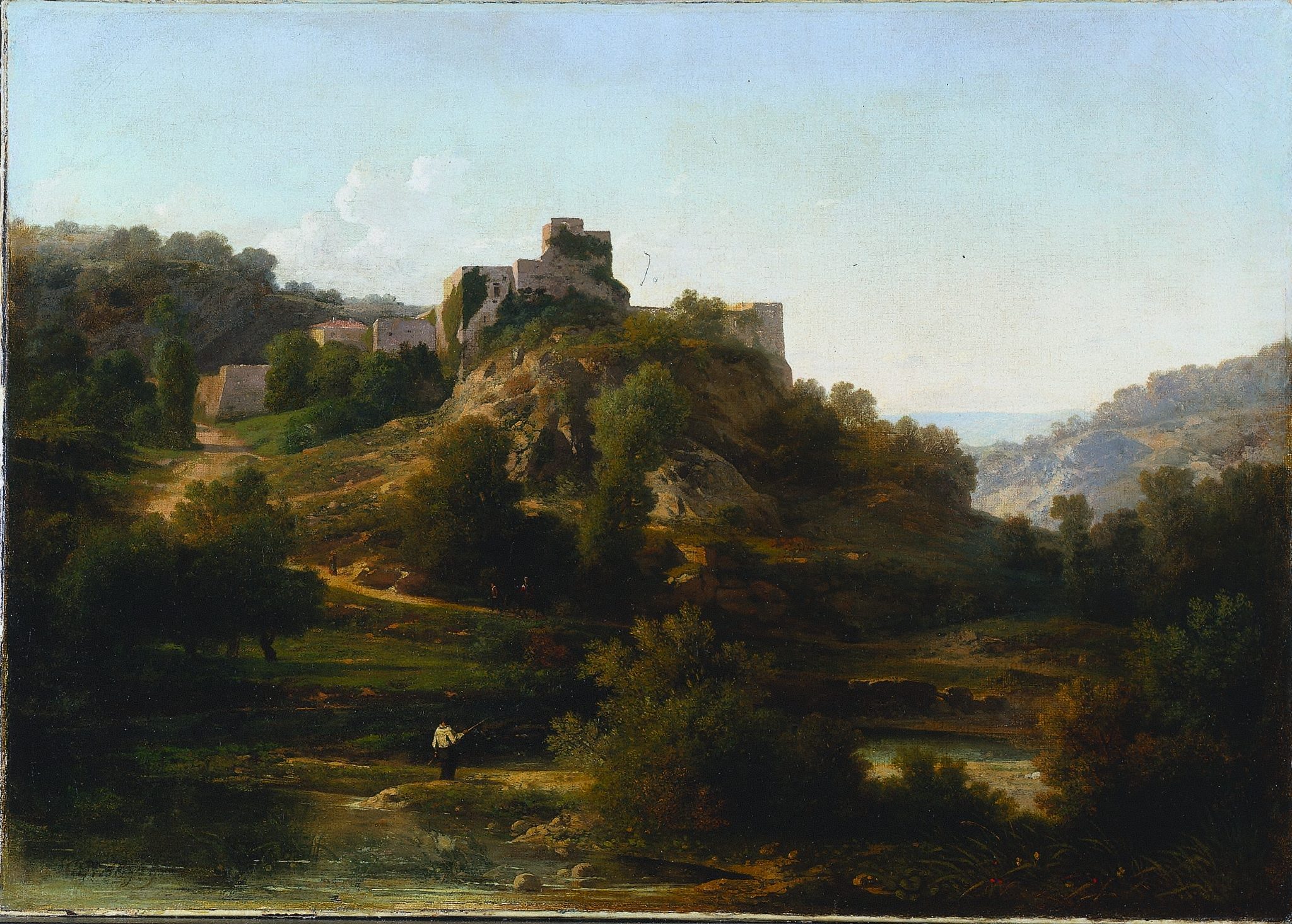 Châteauvieux-sur-Suran, painting by Antoine-Claude Ponthus-Cinier, 1848