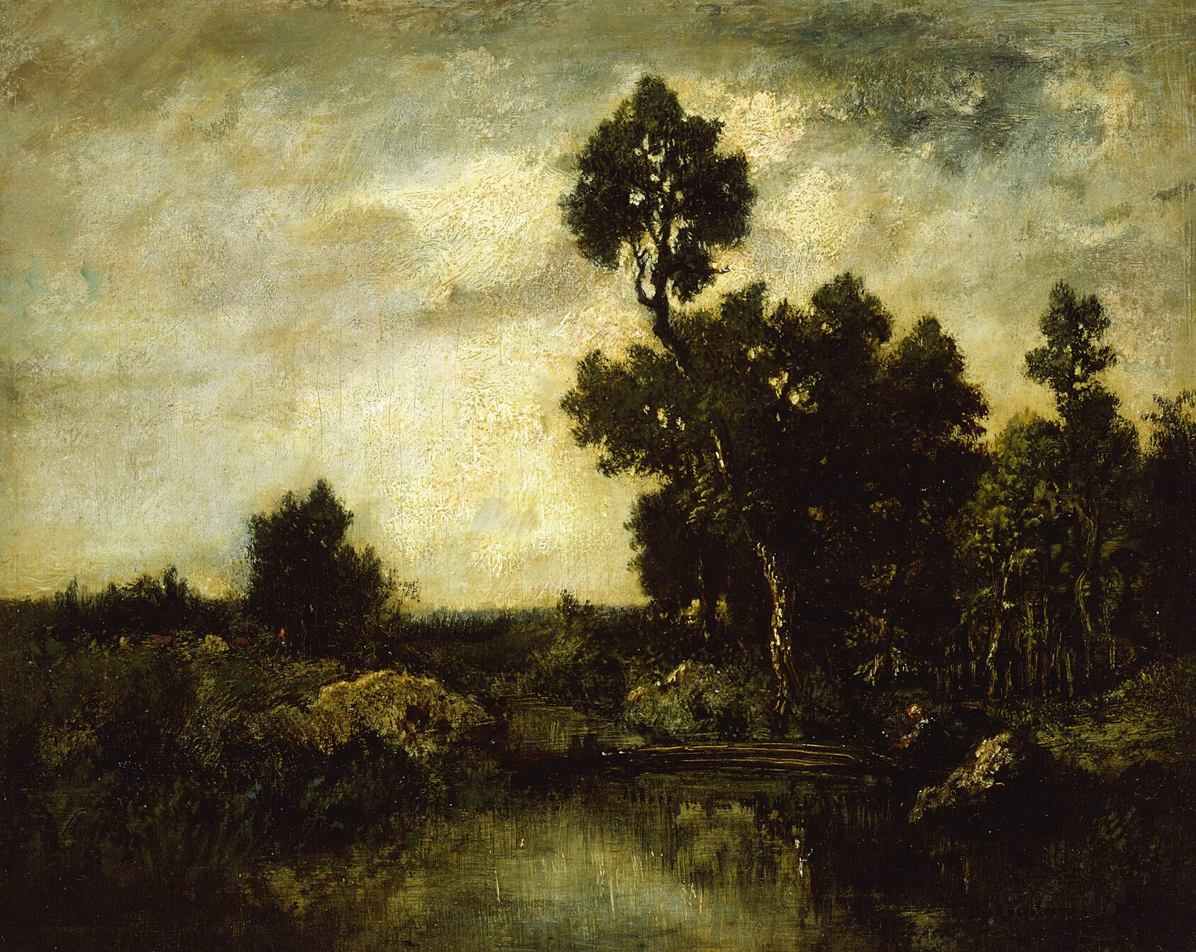 Landscape, painting by Théodore Rousseau, c. 1850