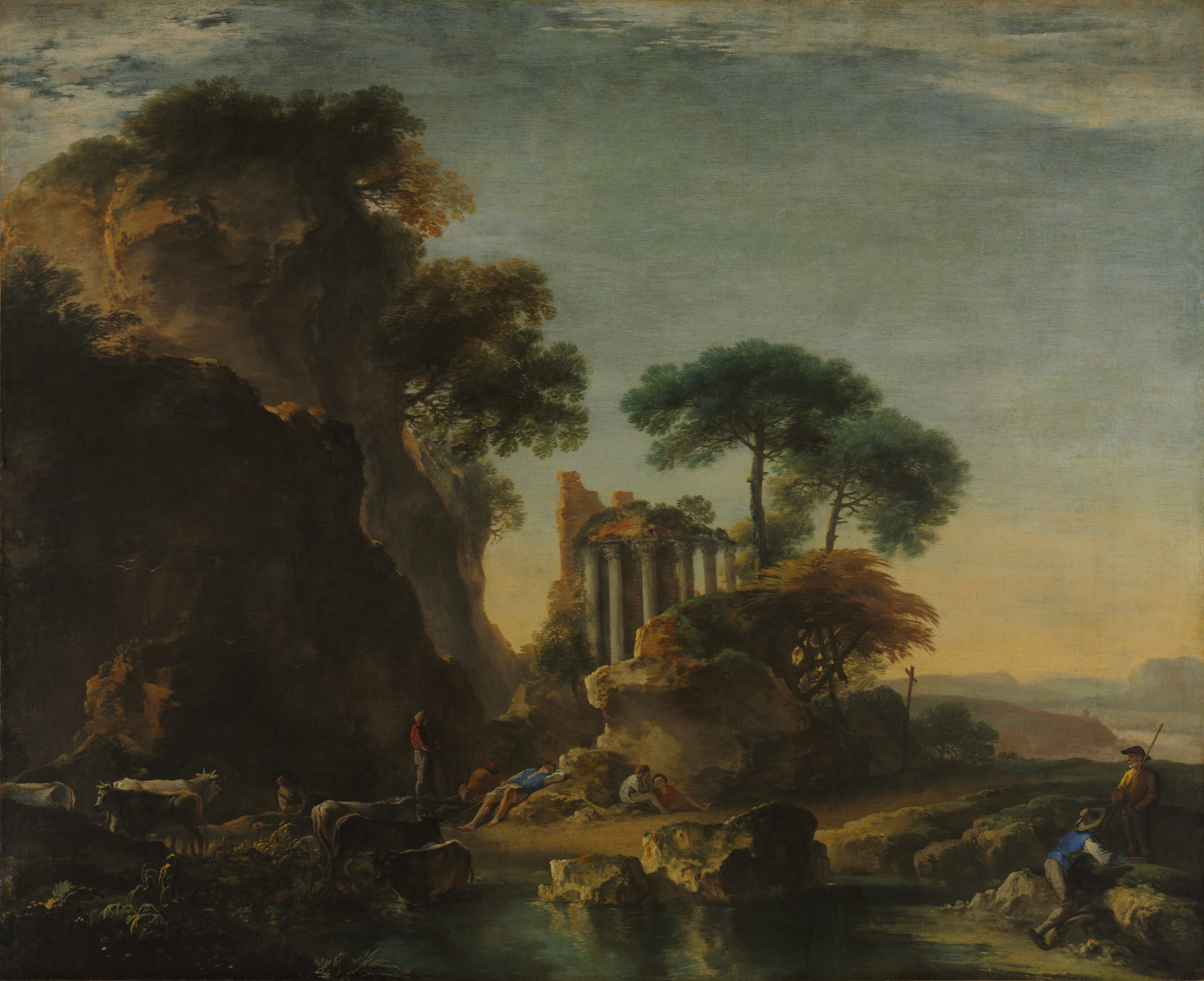 Ruins in a Rocky Landscape, painting by Salvator Rosa, c. 1640